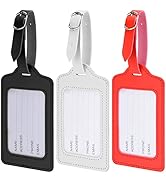 Amazon.co.jp: Mantrahua バッグ用ネームタグ 3件セット 防水PU 名前